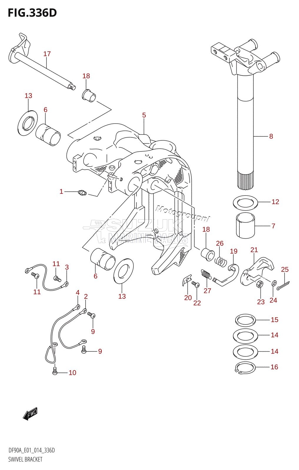 SWIVEL BRACKET (DF70ATH:E40)