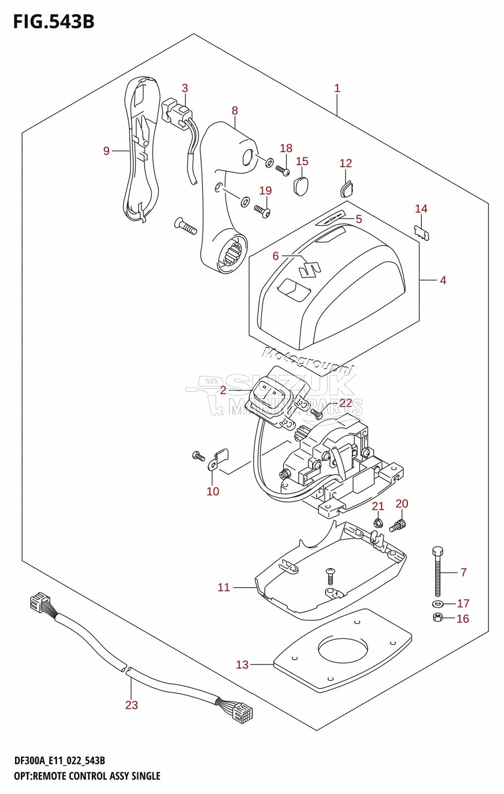 OPT:REMOTE CONTROL ASSY SINGLE (022)