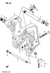 DT150 From 15001-601001 till 602891 ()  1986 drawing CLAMP BRACKET