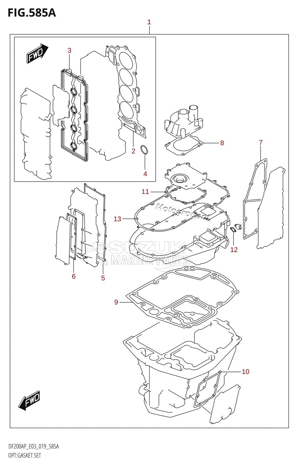 OPT:GASKET SET