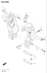 14003Z-610001 (2016) 140hp E01-Gen. Export 1 (DF140AZ) DF140AZ drawing CLAMP BRACKET (DF100AT:E01)