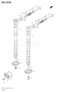 17502Z-210001 (2012) 175hp E01 E40-Gen. Export 1 - Costa Rica (DF175Z) DF175Z drawing CAMSHAFT (DF150T:E40)