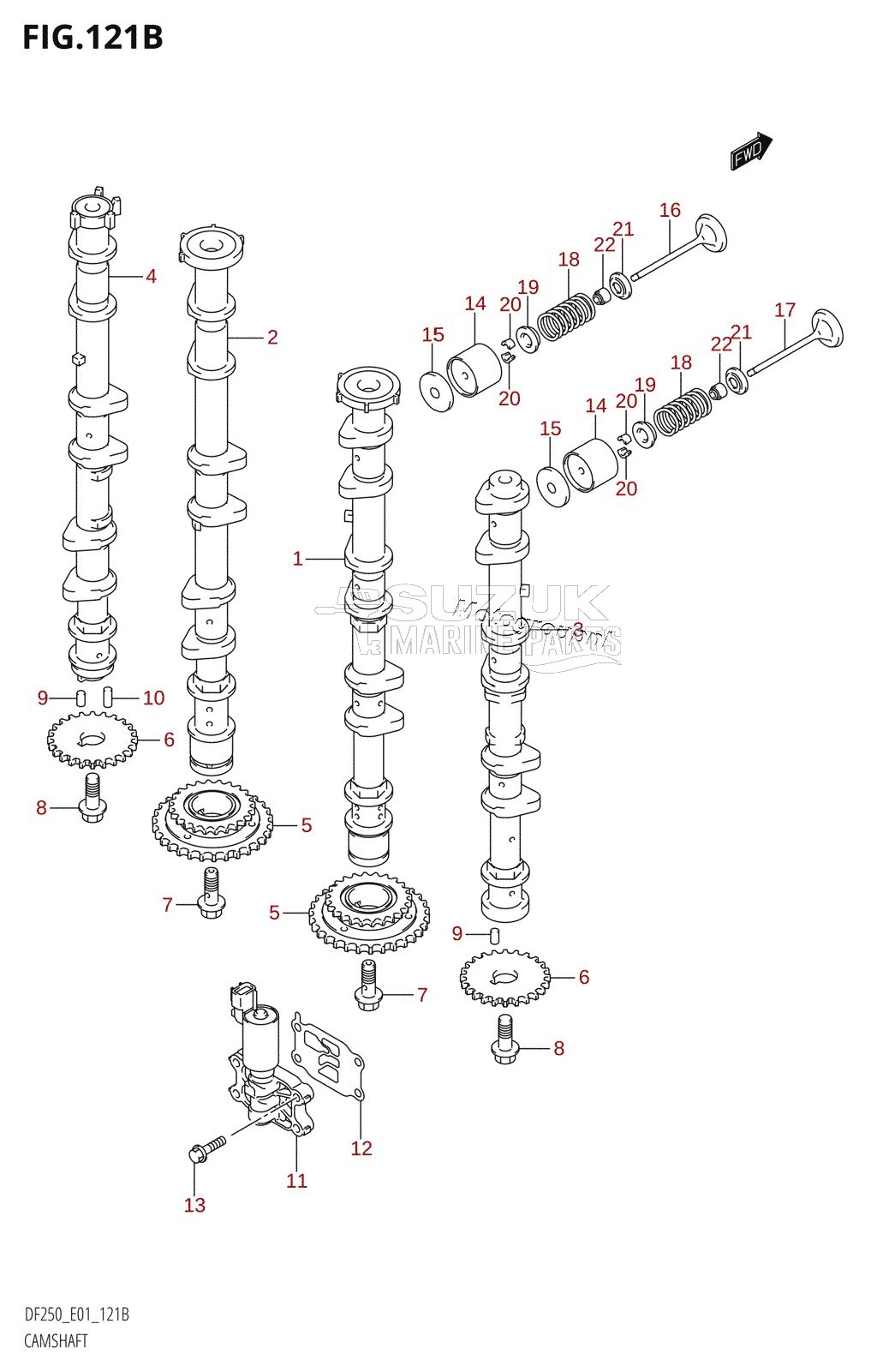 CAMSHAFT (DF250T,DF250Z)