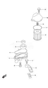 Outboard DF 6A drawing Oil Pump