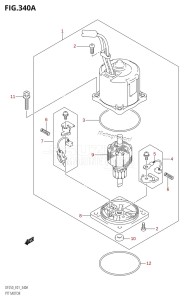 DF200 From 20001F-510001 (E01 E40)  2005 drawing PTT MOTOR (X-TRANSOM,XX-TRANSOM)