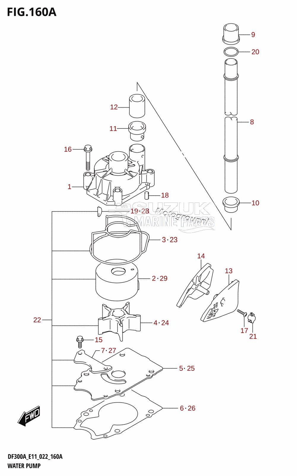 WATER PUMP (E01,E03,E11)