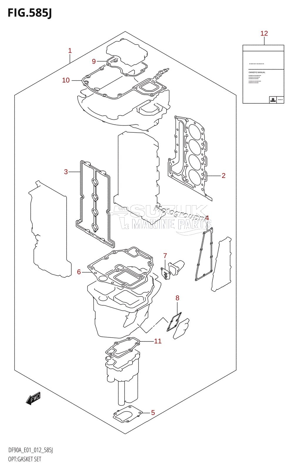 OPT:GASKET SET (DF90ATH:E01)