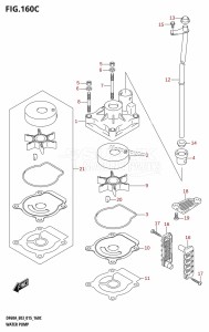 DF50A From 05003F-510001 (E03)  2015 drawing WATER PUMP (DF60A:E03)