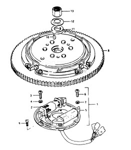 DT35 From 4001-200001 ()  1982 drawing MAGNETO VZ (E13, E40)