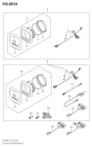 DF200AP From 20003P-340001 (E11 E40)  2023 drawing OPT:MULTI FUNCTION GAUGE (1) (020,021)