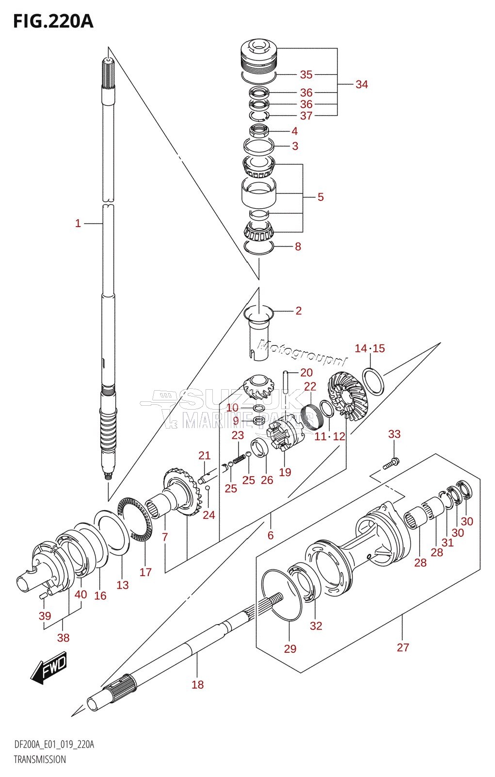 TRANSMISSION (DF200AT,DF175AT,DF150AT)