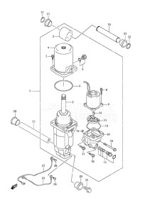 Outboard DF 70A drawing Trim Cylinder