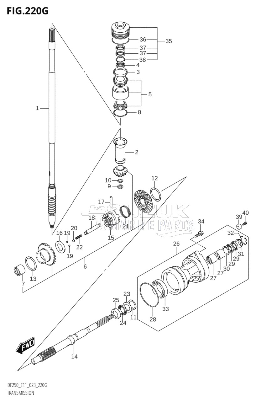 TRANSMISSION (DF250ST)