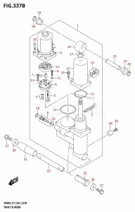 DF40A From 04003F-140001 (E01 E11)  2021 drawing TRIM CYLINDER ((DF40A,DF40ATH,DF50A,DF50ATH):(022,023))