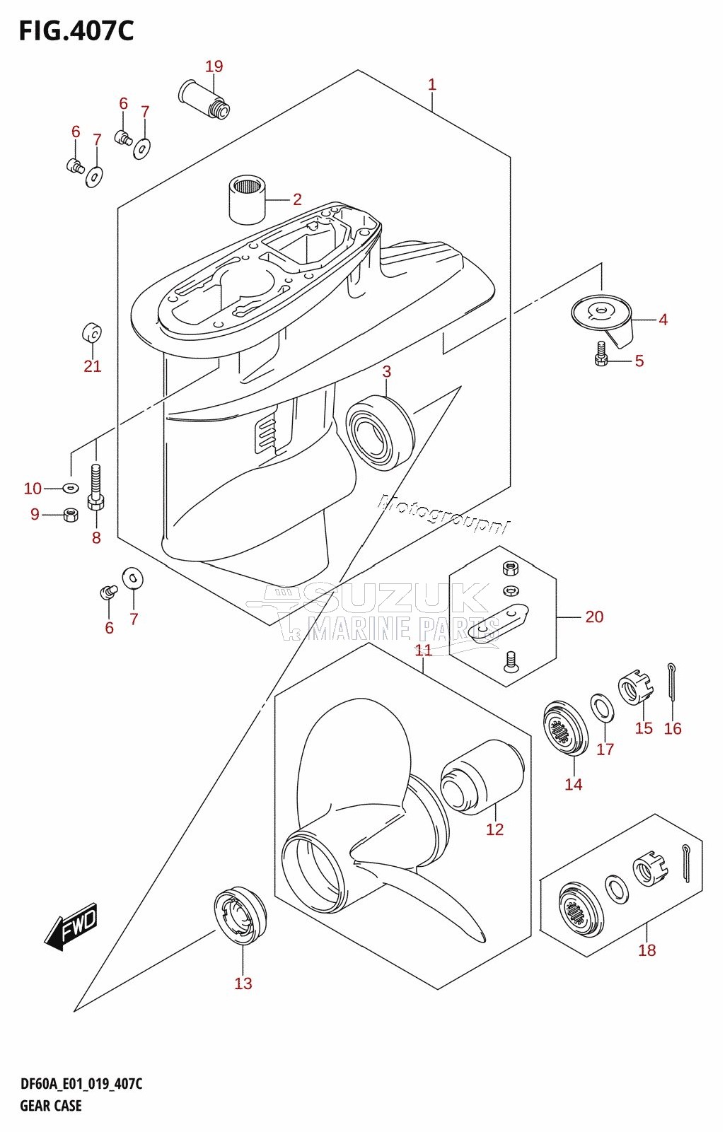 GEAR CASE (DF60A:E01)