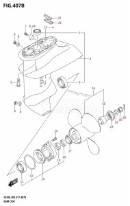 DF20A From 02002F-710001 (P03)  2017 drawing GEAR CASE (DF9.9B:P03)