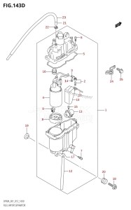 DF80A From 08002F-210001 (E01 E40)  2012 drawing FUEL VAPOR SEPARATOR (DF70ATH:E40)