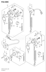 14001Z-251001 (2002) 140hp E03-USA (DF140ZK2) DF140Z drawing OPT:SWITCH (K5,K6,K7,K8,K9,K10,011)