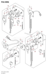 DF150Z From 15002Z-510001 (E03)  2015 drawing OPT:SWITCH (DF175Z:E03)