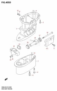 DF60A From 06003F-410001 (E03)  2014 drawing DRIVE SHAFT HOUSING (DF50AVT)