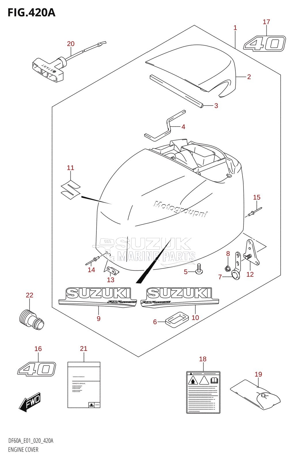 ENGINE COVER (DF40A:E01)