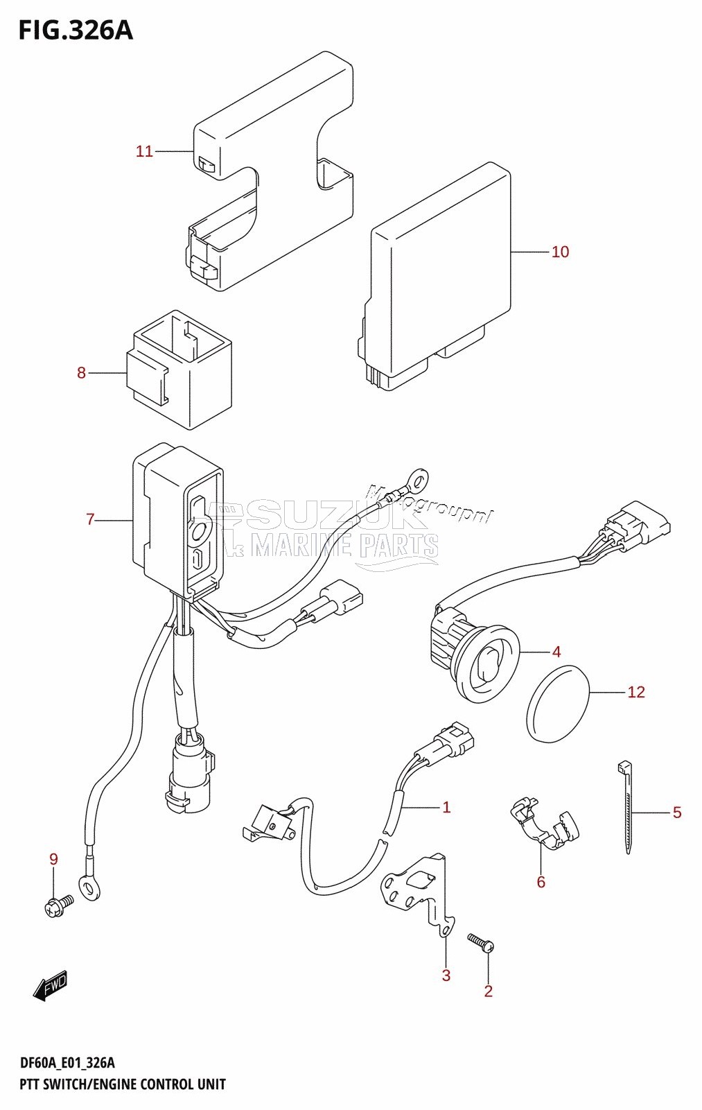 PTT SWITCH /​ ENGINE CONTROL UNIT