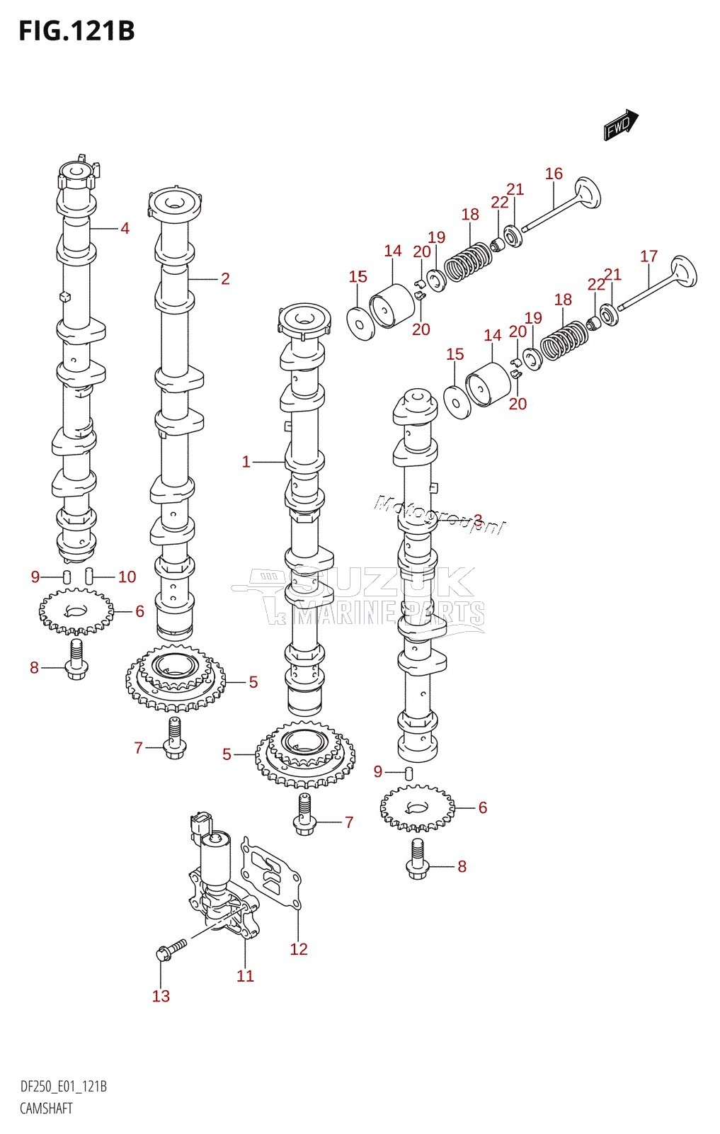 CAMSHAFT (DF250T,DF250Z)