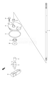 Outboard DF 150 drawing Clutch Rod