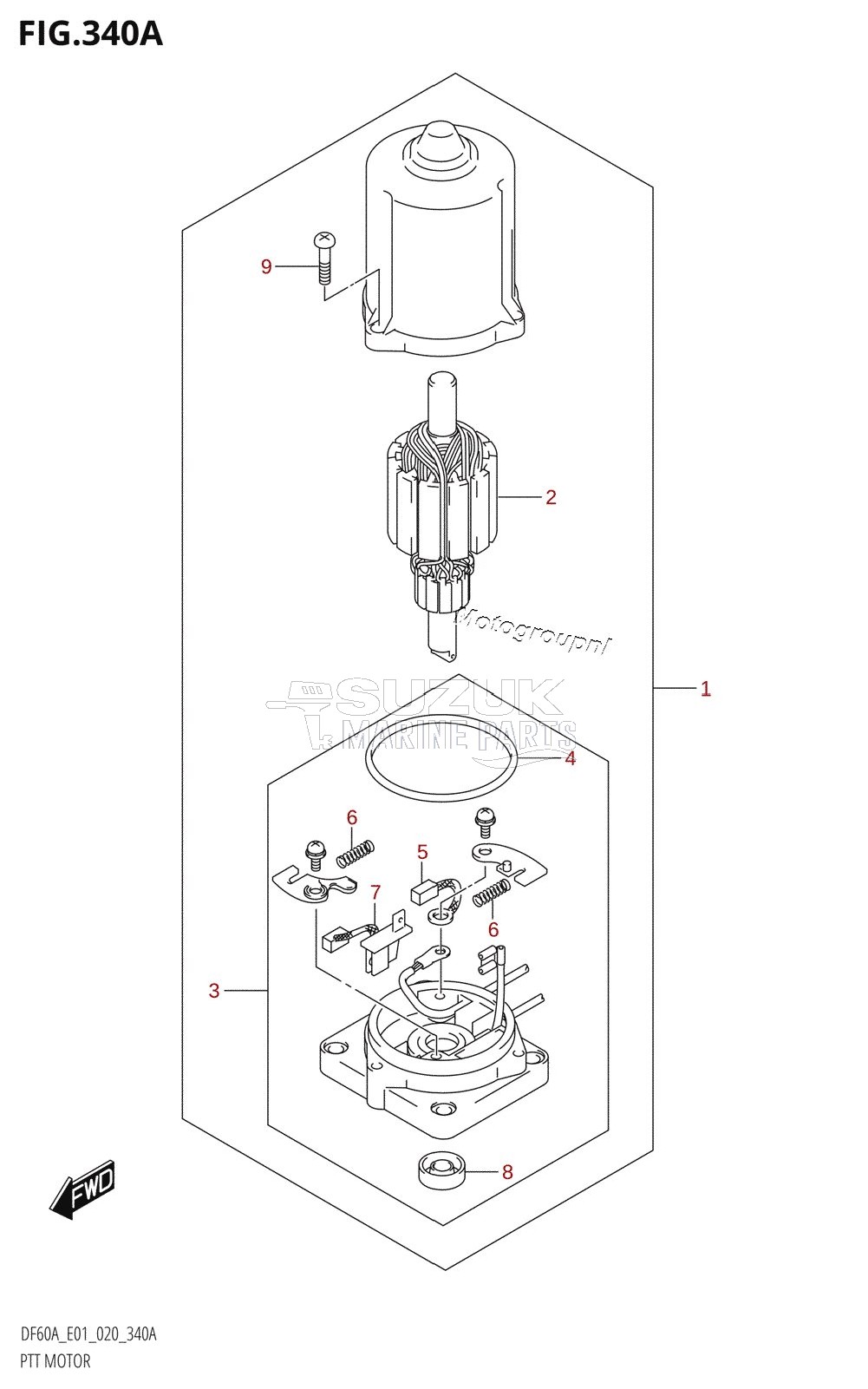 PTT MOTOR (DF40A,DF40ATH,DF40AST,DF50A,DF50ATH,DF60A,DF60ATH)