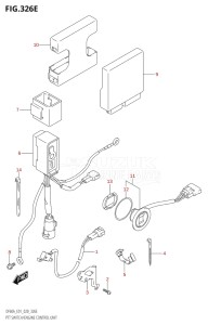 04004F-040001 (2020) 40hp E34-Italy (DF40AST) DF40A drawing PTT SWITCH / ENGINE CONTROL UNIT (DF60A:E01,DF60ATH:E01)