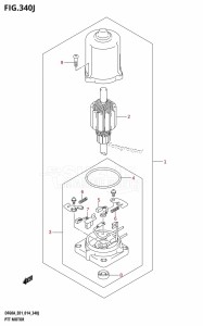 DF40A From 04003F-410001 (E01)  2014 drawing PTT MOTOR (DF60ATH:E40)