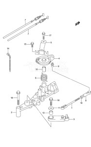 Outboard DF 225 drawing Throttle Rod