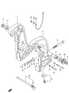 DT 140 drawing Clamp Bracket (1986 to 1995)