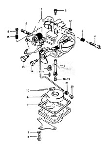 DT35 From 4001-051001 ()  1986 drawing CARBURETOR