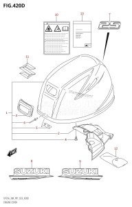 DF25A From 02504F-240001 (P01)  2022 drawing ENGINE COVER ((022,023):(DF25A,DF25AT,DF25ATH))