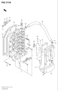 11502Z-210001 (2012) 115hp E01 E40-Gen. Export 1 - Costa Rica (DF115Z) DF115Z drawing CYLINDER HEAD