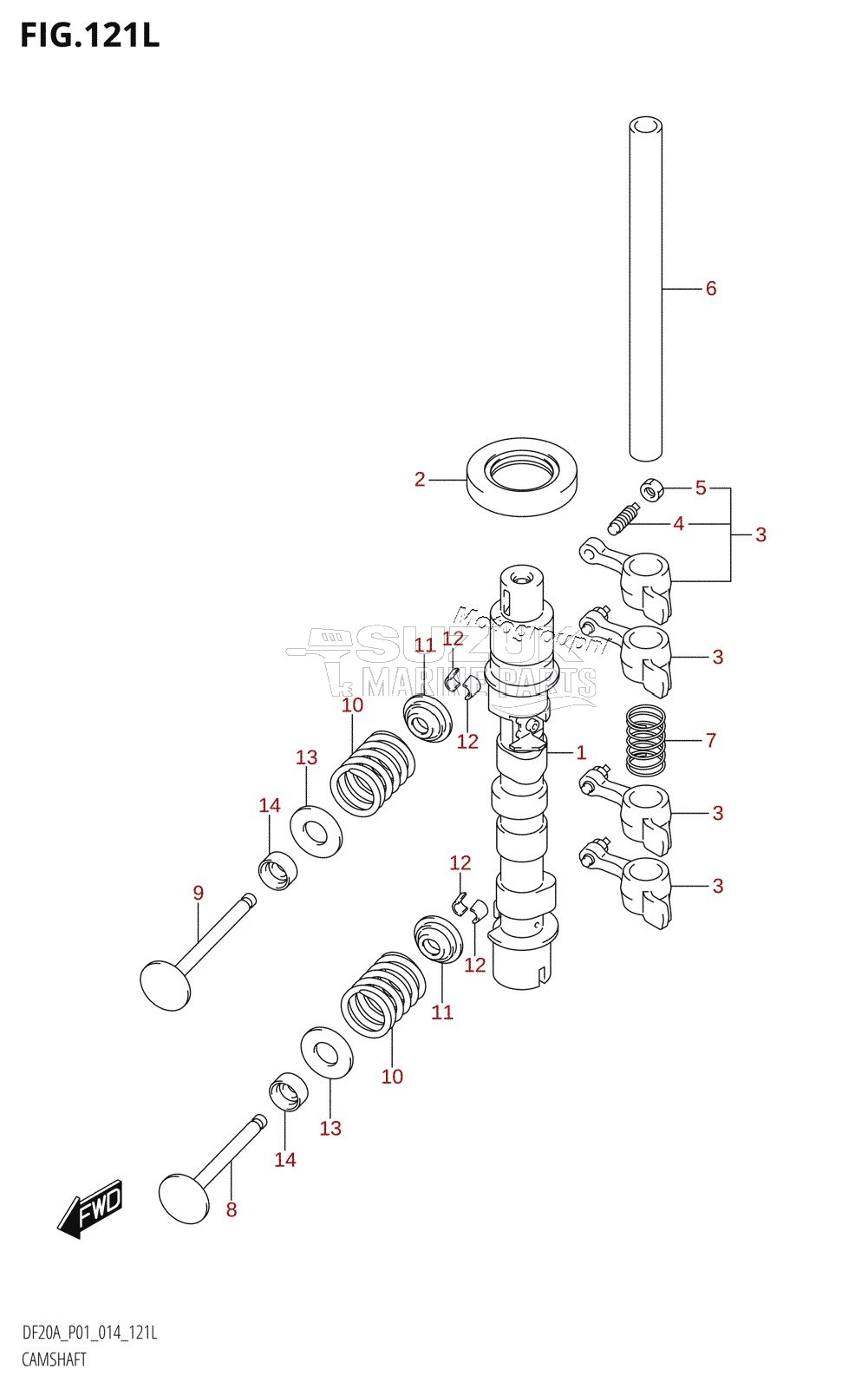 CAMSHAFT (DF20ATH:P01)