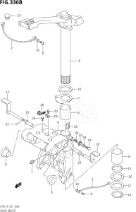 05001F-151001 (2001) 50hp E01 E11-Gen. Export 1-and 2 (DF50QHK1  DF50TK1) DF50 drawing SWIVEL BRACKET (K1,K2,K3,K4,K5,K6,K7,K8,K9,K10)