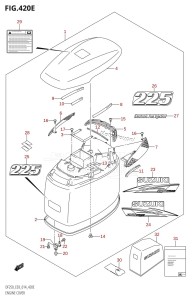 DF225T From 22503F-410001 (E03)  2014 drawing ENGINE COVER (DF225T:E03)