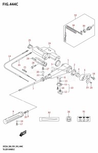 DF30A From 03003F-610001 (P01 P40)  2016 drawing TILLER HANDLE (DF30A:P40)