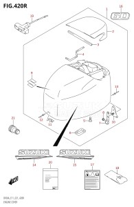 04005F-040001 (2020) 40hp E34-Italy (DF40ASVT  DF40ASVT_    DF40ASVT    DF40ASVT_2) DF40A drawing ENGINE COVER (SEE NOTE)