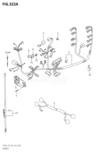 11502Z-210001 (2012) 115hp E01 E40-Gen. Export 1 - Costa Rica (DF115Z) DF115Z drawing HARNESS