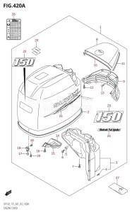 DF175T From 17502F-210001 (E01 E40)  2012 drawing ENGINE COVER (DF150T:E01)