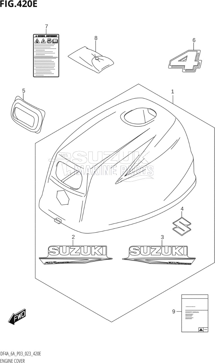 ENGINE COVER (DF4A:(021,022,023))