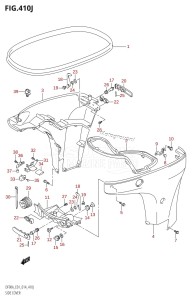 DF80A From 08002F-410001 (E01 E40)  2014 drawing SIDE COVER (DF90ATH:E01)