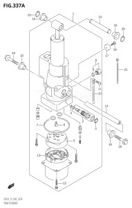 01502F-680001 (2006) 15hp P03-U.S.A (DF15K6) DF15 drawing TRIM CYLINDER (DF9.9T,DF9.9TH)