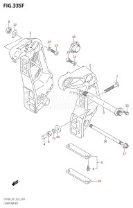 DF100A From 10003F-310001 (E01 E40)  2013 drawing CLAMP BRACKET (DF115AZ:E40)