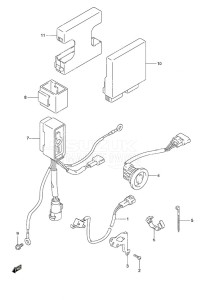 DF 40A drawing PTT Switch/Engine Control Unit