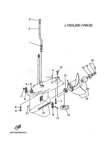 L150F drawing LOWER-CASING-x-DRIVE-4-USA-