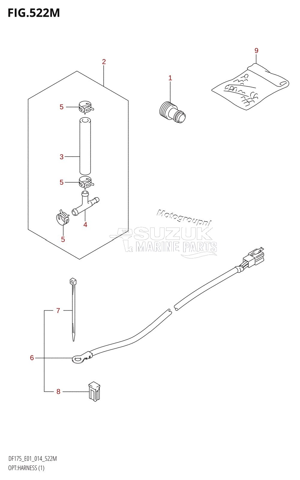 OPT:HARNESS (1) (DF175TG:E40)